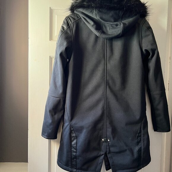 SPYDER Parka-Style Jacket, Removable Lining, Size S, Black, - Picture 2 of 11